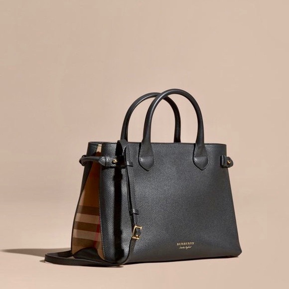 burberry black banner bag